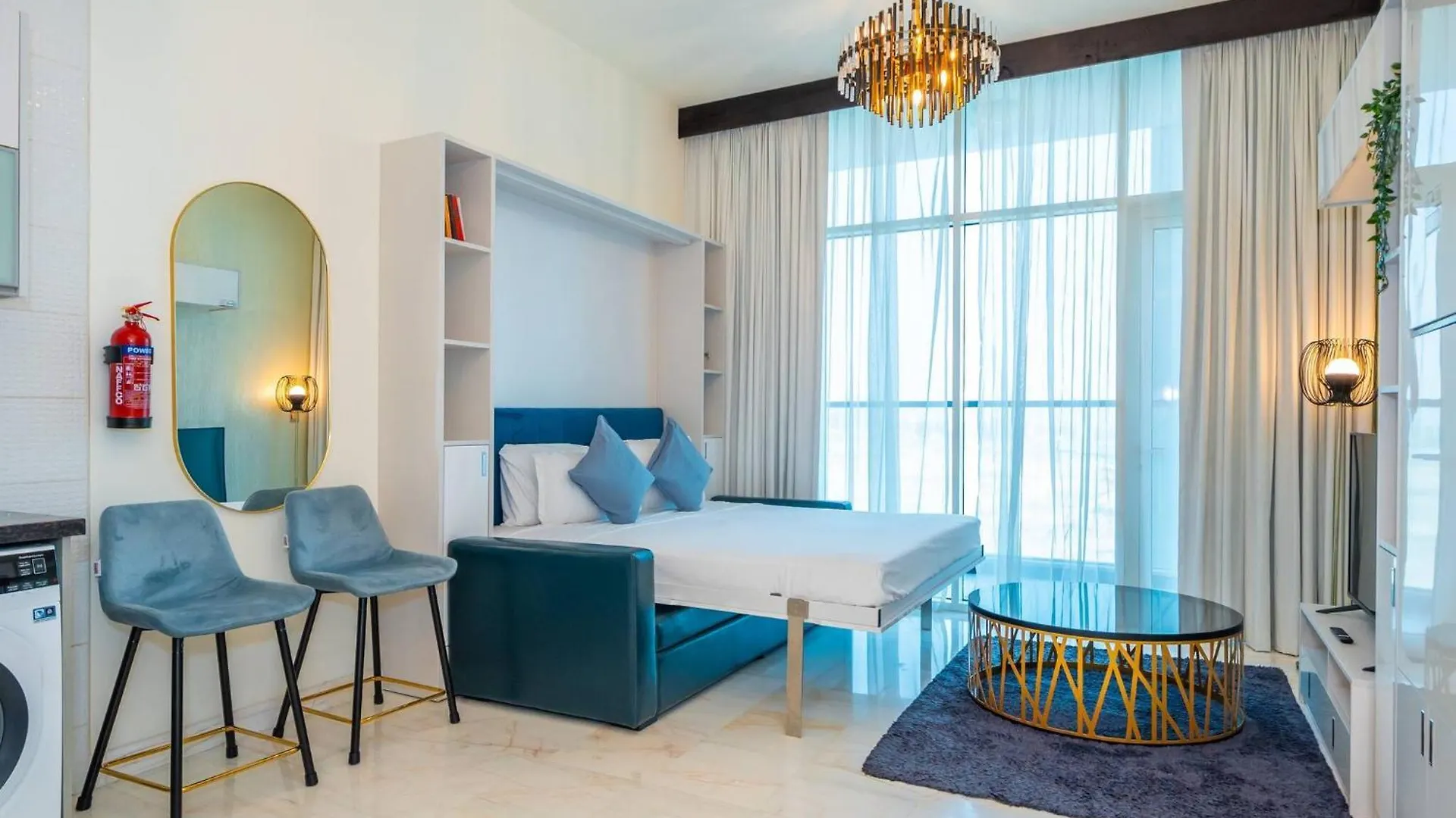 Stylish Studio Bayz Danube Burj Khalifa View Pool Dubai Apartment