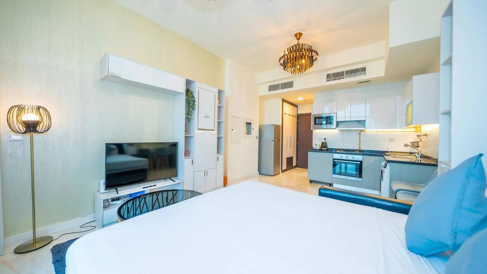 Stylish Studio Bayz Danube Burj Khalifa View Pool Dubai Apartment